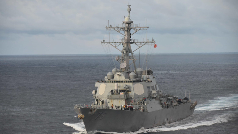 marina chineza pretinde ca a alungat un distrugator american dintr o zona disputata din marea chinei de sud 689c248fefeb5