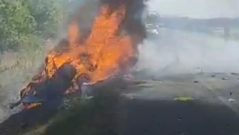 o soferita a murit carbonizata dupa ce a intrat cu masina intr un tir in judetul timis 689ca2411450f