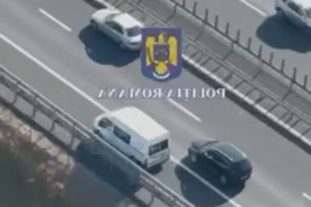 si uite asa o sa te vada toata lumea ce a patit soferul unei dube filmat din elicopter pe banda de urgenta 68a2ecaea83a0