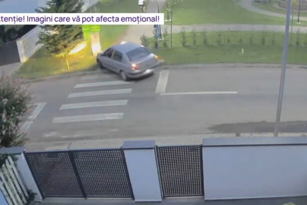 video momentul in care un barbat intra cu masina pe aleile pietonale dintr un parc in urmarirea unor biciclisti 688cef3f7d12e