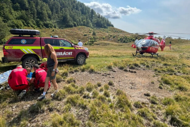 videofoto copil muscat de vipera intr o zona turistica din maramures preluat de un elicopter smurd 6894ff6a90e51
