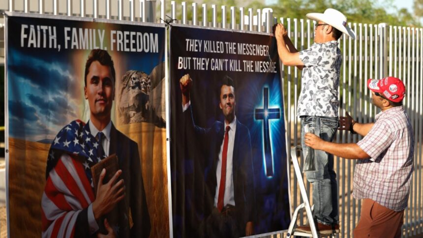 inmormantarea lui charlie kirk un barbat inarmat s a dat drept politist si a intrat pe stadionul unde se vor desfasura ceremoniile 68cfd5ce1939a