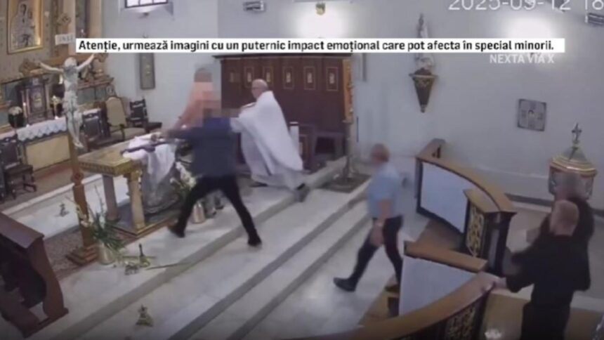 scene socante in biserica preot luat la bataie de un individ 68c7df812220d