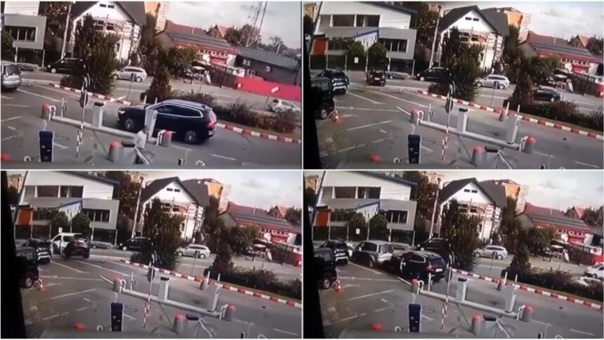 accident desprins din filmele de comedie si a intins mana dupa tichetul de parcare si si a facut masina praf video 68dec7879db89