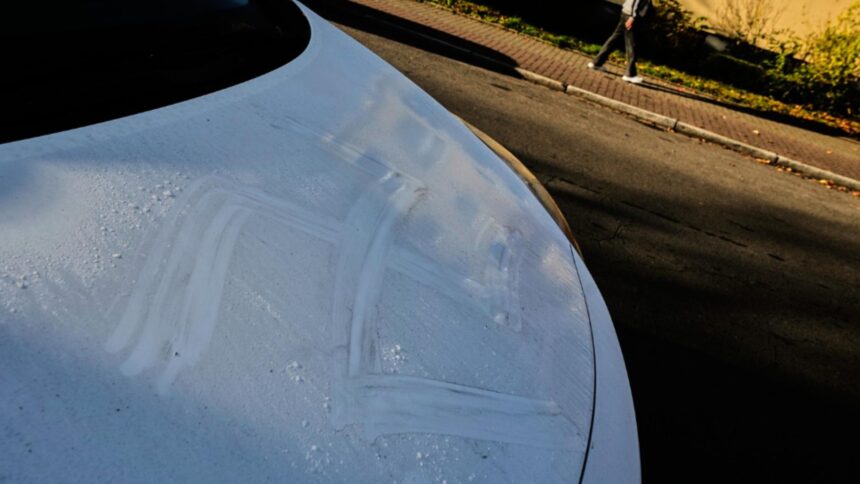 un roman din germania a mazgalit zeci de svastici cu propriul sange pe masini si cladiri 690cf5755aaff