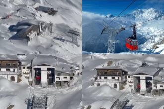 accident grav la o telecabina din italia doi oameni raniti iar alti 100 sunt blocati la 2 800 de metri altitudine elicopterele pompierilor si ale politiei folosite pentru evacuare video 6953dab3795a2