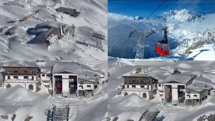 accident grav la o telecabina din italia doi oameni raniti iar alti 100 sunt blocati la 2 800 de metri altitudine elicopterele pompierilor si ale politiei folosite pentru evacuare video 6953dab3795a2