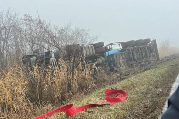 cisterna incarcata cu gpl rasturnata pe marginea unui drum din vaslui repusa pe roti incarcatura va fi transvazata 692d810043843