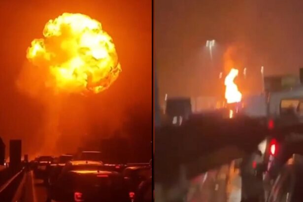 explozie devastatoare pe o autostrada din italia un camion incarcat cu gpl a sarit in aer formand o bila de foc asemanatoare celei de la crevedia video 694bb75d63d9e