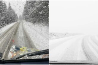ninsoare abundenta in zona de munte a judetului maramures drumarii au intervenit pe mai multe sectoare de drum 69539b6feb1a3