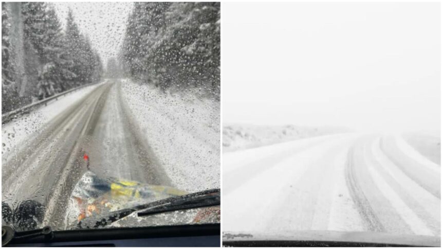 ninsoare abundenta in zona de munte a judetului maramures drumarii au intervenit pe mai multe sectoare de drum 69539b6feb1a3