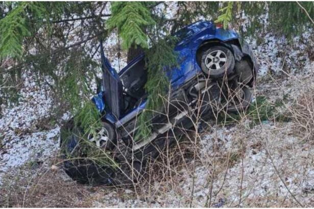 o masina a cazut intr o prapastie de aproximativ 10 metri in judetul arges un minor de 15 ani a fost ranit 6957d76c81b26