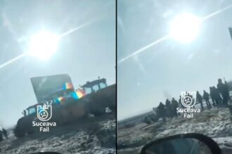 protest spontan al fermierilor din suceava oamenii au iesit pe sosele cu zeci de tractoare video 696e2977040fc