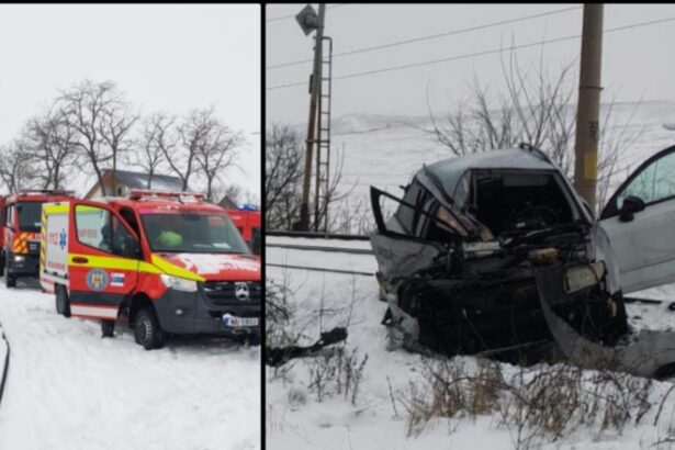 accident feroviar in iasi un tren de pasageri a lovit un autoturism doua persoane ranite 6995c6d841212