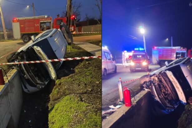 accident grav pe o sosea din teleorman un autoturism cu sase persoane s a rasturnat intr un sant doua victime au ajuns la spital foto 6991794925e38