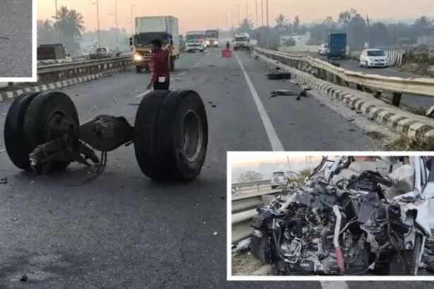 carambol pe o autostrada din india cel putin sapte persoane au murit dupa ce un autoturism a pierdut controlul si a lovit mai multe vehicule video 698eda169e784