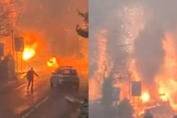 explozie socanta in italia un camion cu butelii de oxigen a luat foc pe sosea 698e0dda11d50