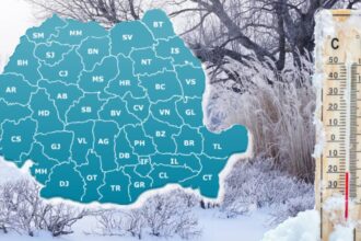 temperaturi de 20 de grade celsius romania lovita de vortexul polar si ninsori trei sferturi din tara sub cod galben de ger extrem harta 697f16478b490