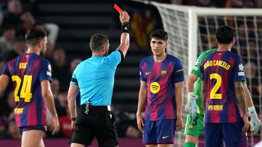 spaniolii au dat verdictul dupa ce istvan kovacs a lasat o pe barcelona in 10 la meciul cu atletico madrid 69d6c5b4c3ff3