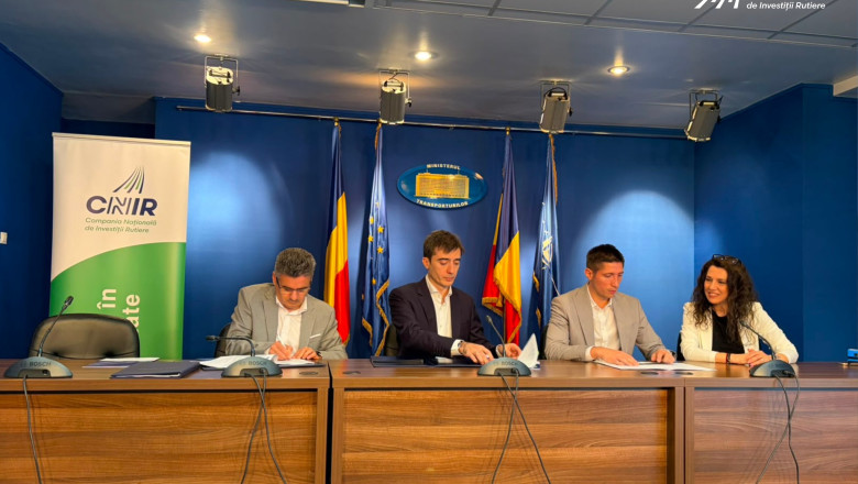 cnir a semnat contractul pentru tronsonul 3 al autostrazii unirii a8 valoarea investitiei se apropie de 4 miliarde de lei 6a197c1b81f54